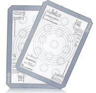 Aprince Silicone Baking Mat Set of 2 (Thick &amp; Large 11 5/8" x 16 1/2") / Non-Stick Cookie Sheet / Non Stick Silicon... N6