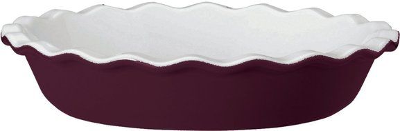 Emile Henry Figue Ceramic Pie Baking Dish, 9 Inch