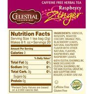 Celestial Seasonings Wild Berry Zinger Herbal Tea, 20 Count (Pack of 6) N8