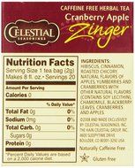 Celestial Seasonings Wild Berry Zinger Herbal Tea, 20 Count (Pack of 6) N13