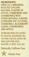 Celestial Seasonings Wild Berry Zinger Herbal Tea, 20 Count (Pack of 6) N17
