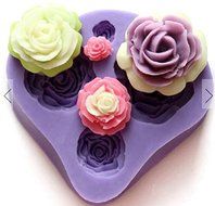 Cavities Big Flower Silicone Cake Baking Mold Cake Pan Muffin Cups Handmade Soap Moulds Biscuit Chocolate Ice... N4