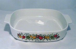 Spice of Life Vintage Corningware Square Casserole Dish 10 inch with lid