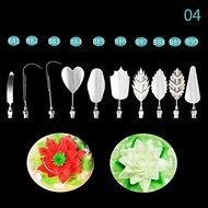 Indexu 10pcs Variation Unique Shaped Design Mini 3D Jelly Gelatin Cake Tools 01# N6