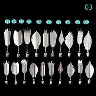 Indexu 10pcs Variation Unique Shaped Design Mini 3D Jelly Gelatin Cake Tools 01# N7