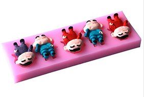 1pcs 3d Famous Carton Boy Shape Silicone Lace Mold Cake Tools, Fondant Bakeware Decorating, Candy, Cookie, Jelly...