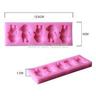 1pcs 3d Famous Carton Boy Shape Silicone Lace Mold Cake Tools, Fondant Bakeware Decorating, Candy, Cookie, Jelly... N3