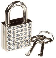 Perfect Solutions Jeweled Key Lock - Silver