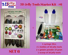 3D Jelly Tools Starter Kit - Type 6 - 3D Gelatin Art Tools - 10 pcs/set