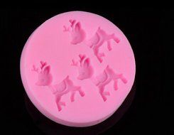 HSE Animal Fawn Shape 3D Silicone cake mold tools soap chocolate mould for the kitchen baking clay mold