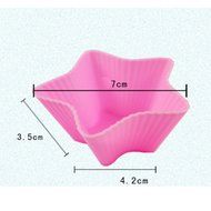 Set Of 6 Silicone Cake Baking Mold Cake Pan DIY Mold ( Pentagram ) N2