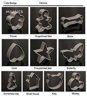 3Pcs/Lovely Cartoon Mickey Mouse Shape Metal Cookie Cutters DIY Baking Tools Fruit Fondant Mold Decorating Biscuit... N5