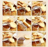 3Pcs/Lovely Cartoon Mickey Mouse Shape Metal Cookie Cutters DIY Baking Tools Fruit Fondant Mold Decorating Biscuit... N6
