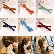 Yaheeda 10pcs Women Hair Clip Clamps Accessories,Cloth Cross Bowknot Design Barrettes Claw Headband N8