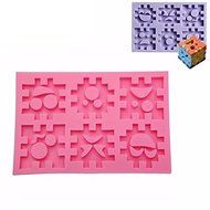 "dipshop Blocks Expression Silicone Cookie Mold Fondant Cake Mould" shopping N2