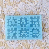 "dipshop Blocks Expression Silicone Cookie Mold Fondant Cake Mould" shopping N8