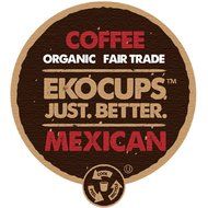 EKOCUPS Organic Artisan Mexican Coffee, Medium Roast, in Recyclable Single Serve Cups for Keurig K-cup Brewers...