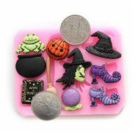 Magic Halloween Fondant Molds Silicone Chocolate Cake Decorating Mold