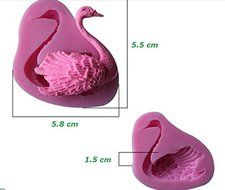 HSE DIY Silicone mold cooking tools 3D animal bird cygnus styling mold cake tools fondant cake decorating tools...