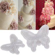 OUMOSI 2Pcs/Set Butterfly Shape Cake Chocolate Cutters Cookies Mould Decorating Tool N3