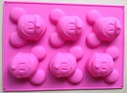 . Mickey Mouse Silicone Cake Muffin Molds Cupcake Pan Soap