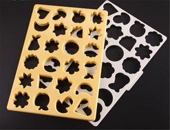 OliaDesign Fondant Cake Biscuit Cookies Cutters and Pastry Mould Tool for Kids, Yellow N3
