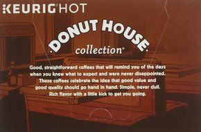 Donut House Collection Chocolate Glazed Donut Keurig K-Cups Coffee, 12 Count N5