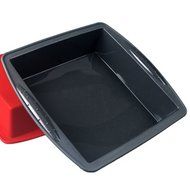 Vabneer platinum silicone Non-stick Reusable Backing Pan - Perfect for cake, Muffin, gelatin, snacks, frozen Treats...