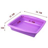 Vabneer platinum silicone Non-stick Reusable Backing Pan - Perfect for cake, Muffin, gelatin, snacks, frozen Treats... N2