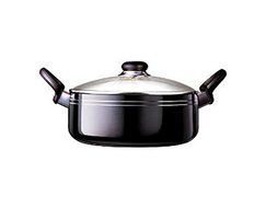 Nirali Classic Plus Nonstick Casserole 3mm, Black (64.2 oz)