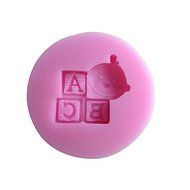 QINF 1PCS 3D Baby A B C Silicone Cake Mold
