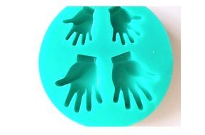Wocuz W0362 4 Human Faces Candy Making Silicone Mold Cake Decoration Mould Fondant Chocolate Small Pastry Tool N9