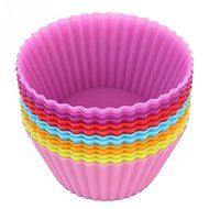 12pcs/pack 2.8inch Soft Silicone Cake Muffin Chocolate Cupcake Bakeware Baking Cup Mold Multicolor