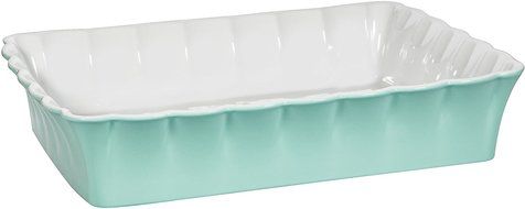 4.5 Qt Betty Green 14"L Rectangle Baker