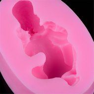 Kingbuy Mini baby molds for fondant , Baby Silicone DIY Cake Decorating Mold set of 2pcs N3