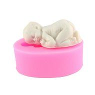 Kingbuy Mini baby molds for fondant , Baby Silicone DIY Cake Decorating Mold set of 2pcs N5
