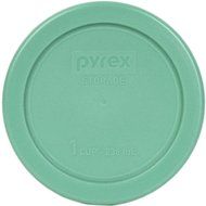 Pyrex 7202-PC Round 1 Cup Green Plastic Lid Cover (4 Pack) N2