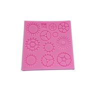 Wocuz WZ1241 Clock Shape Silicone Mold Fondant Mold Cupcake Cake Top Decoration Tool Cake Side Decorating Mold N3