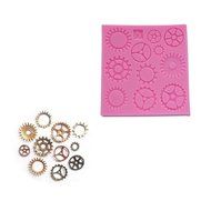 Wocuz WZ1241 Clock Shape Silicone Mold Fondant Mold Cupcake Cake Top Decoration Tool Cake Side Decorating Mold N4