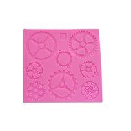 Wocuz WZ1241 Clock Shape Silicone Mold Fondant Mold Cupcake Cake Top Decoration Tool Cake Side Decorating Mold N5