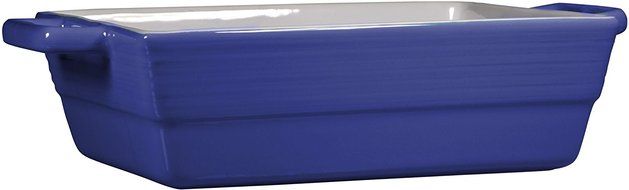 2.25 Qt Americana Blue Two-Tone Double Handle Rectangular Baker