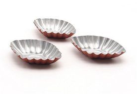 GAMT 5 Pcs Egg Tarts Cake Mold Rhombus