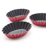 GAMT 5 Pcs Egg Tarts Cake Mold Rhombus N5