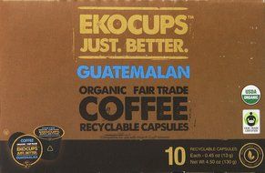 EKOCUPS Artisan Guatemalan Coffee, Medium Roast, in Recyclable Single Serve Cups for Keurig K-cup Brewers, 40... N3