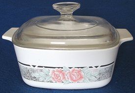 Corning Ware Silk &amp; Roses A-1-1/2-B Casserole with Lid