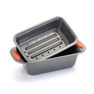 Rachael Ray 2-piece Meatloaf Pan Set, Materials: Carbon Steel