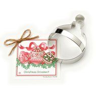 Christmas Ornament Cookie and Fondant Cutter - Ann Clark - 4.5 Inches - US Tin Plated Steel