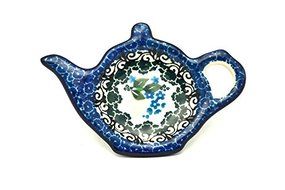 Polish Pottery Tea Bag Holder - Wisteria
