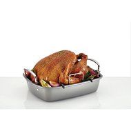 Circulon Nonstick Bakeware 17 x 13-inch Roaster in Elegant Contemporary Design with U-Rack N2