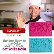 Lacey Mold | Set of 2 Gorgeous 8 X 5 Inches Flower Pearl Non Stick Mat Food Grade Silicone 3D Mold for Cupcake... N7